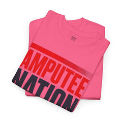Amputee Nation Unisex Heavy Cotton Tee, Support Shirt, Gift for Amputees, Awareness Apparel, Casual Comfort Wear