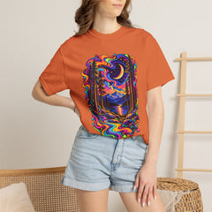 Mystical Psychedelic Moonlit Forest T-Shirt