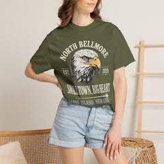 Your Home Town Personalized Eagle T‑Shirt — "Small Town, Big Heart"