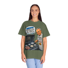 Grill Master Grandpa Funny BBQ T-Shirt — "Whoops! Pretending to Grill for a Photo" Graphic Tee