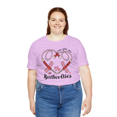 Phlebotomist Heart Butterflies Tee