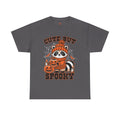 Cute But Spooky Halloween Raccoon! Graphic Unisex Heavy Cotton Tee