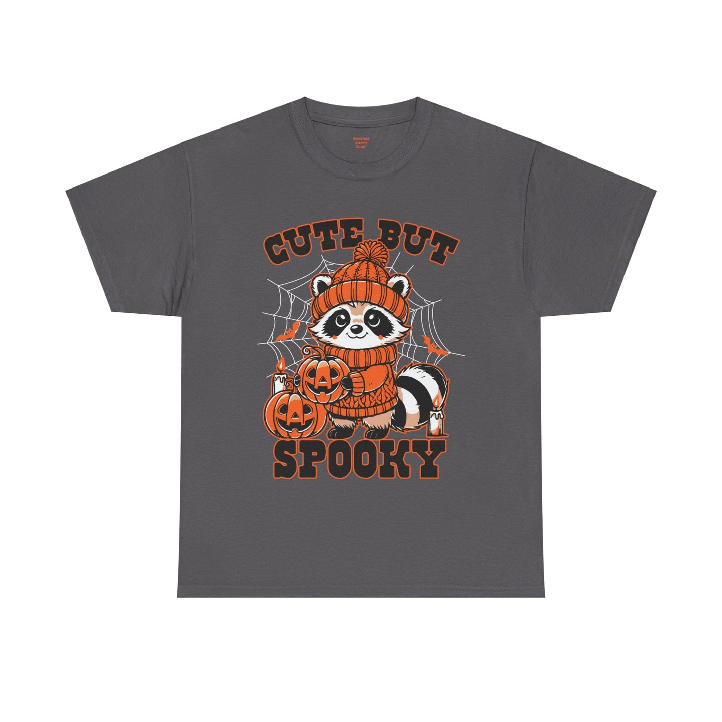 Cute But Spooky Halloween Raccoon! Graphic Unisex Heavy Cotton Tee