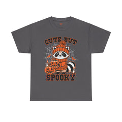 Cute But Spooky Halloween Raccoon! Graphic Unisex Heavy Cotton Tee