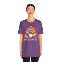 Thankful Teacher T‑Shirt – Retro Rainbow Turkey Teacher Appreciation Tee