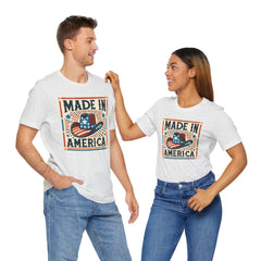 Made In America Cowboy Hat Graphic, Unisex Jersey Short Sleeve Tee