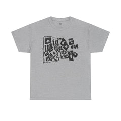 Abstract Artistic Unisex Cotton Tee - Unique Graphic Design, Casual Wear, Gifts for Art Lovers, Everyday Style, Eco-Friendly Fashion