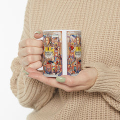 Unique Three Panel  Stain Glass Graphic Princess Bride Mug