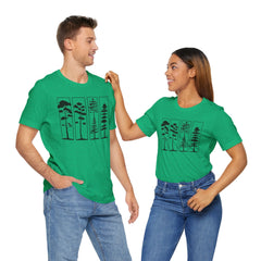 Nature-Inspired Unisex Jersey Tee, Tree Graphic T-Shirt, Eco-Friendly Fashion, Gift for Nature Lovers, Casual Wear, Outdoor Adventure