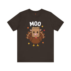 Funny Thanksgiving Turkey Moo T‑Shirt - Unisex Tee