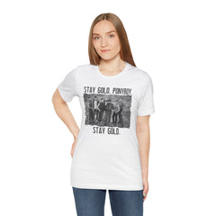 The Outsiders Shirt, Front and Back Images, Greasers Characters Shirt, Unisex Jersey Short Sleeve Tee