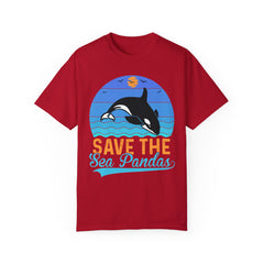 Save The Sea Pandas Comfort Colors Unisex Garment-Dyed T-shirt