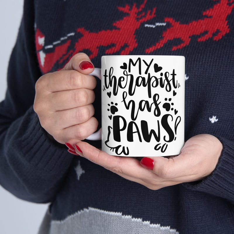 My Therapist Has Paws Mug