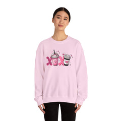 Woman's Love Coffee Valentine -  Unisex Heavy Blend™ Crewneck Sweatshirt