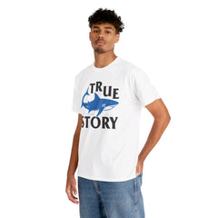 Amputee Humor Shark Attack  - Unisex Heavy Cotton Tee