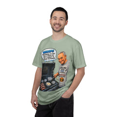 Grill Master Grandpa Funny BBQ T-Shirt — "Whoops! Pretending to Grill for a Photo" Graphic Tee