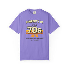70s Retro Tee – "Property of the 70s 1976" Vintage Graphic T-Shirt