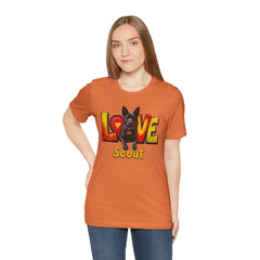 Personalized Love Your Dog T-Shirt — Designed with your dogs name and picture Graphic Tee