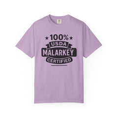 100% USDA Malarkey Certified T-Shirt, Funny Tee, Gift for Farmers, Humorous Apparel, Casual Wear, Agricultural Humor