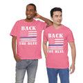 BACK THE BLUE Flag, Graphic Unisex Short Sleeve Tee