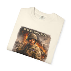 American Heroes Collection No 2 Graphic T-Shirt — “We're Not Going Back” Audie Murphy WWII