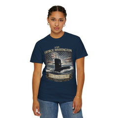 USS George Washington SSBN 598 Submarine T-Shirt with a quote from its namesake