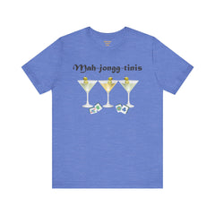 Mah-jongg-tinis  / Mahjong Martini graphics  / Unisex Jersey Short Sleeve Tee /  See Our Matching Tote Bags and Coffee Mugs