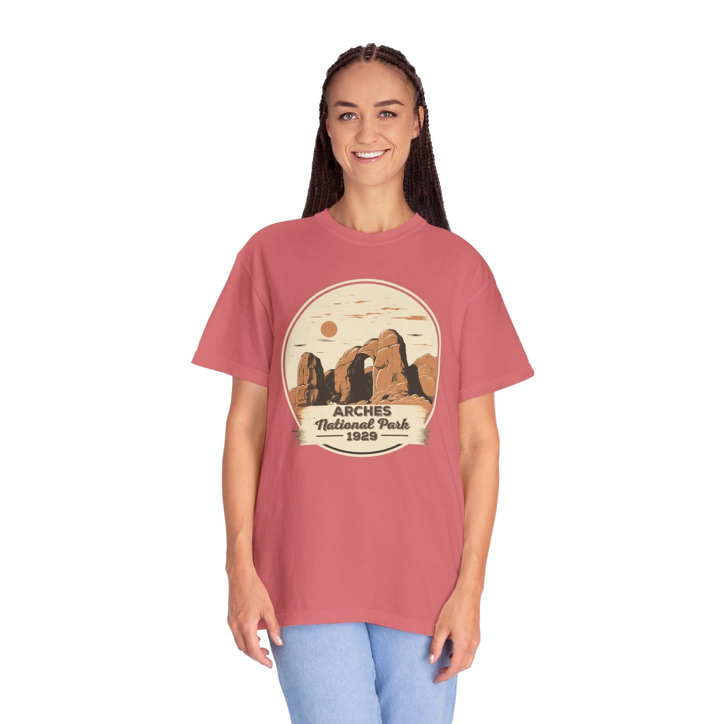 Arches National Park Graphic, Comfort Colors Soft Relaxed Fit Unisex Garment-Dyed T-shirt