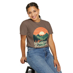Shenandoah National Park Graphic, Comfort Colors Soft Relaxed Fit Unisex Garment-Dyed T-shirt