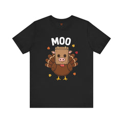 Funny Thanksgiving Turkey Moo T‑Shirt - Unisex Tee