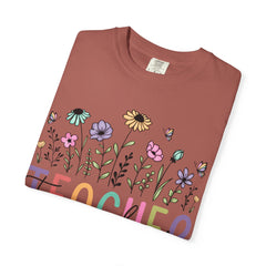 Floral Teacher Appreciation T-Shirt - Comfort Colors Soft