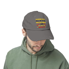 Funny Leg Amputee Quote - distressed unisex cap