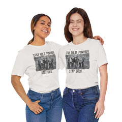 The Outsiders Shirt, Front and Back Images, Greasers Characters Shirt, Unisex Jersey Short Sleeve Tee