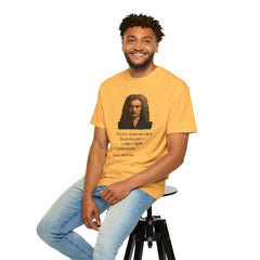 Isaac Newton Quote T-Shirt — "Gravity wasn't my idea" Scientific Humor Tee