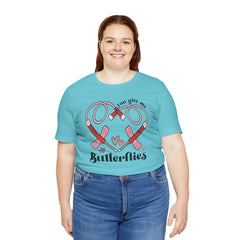 Phlebotomist Heart Butterflies Tee
