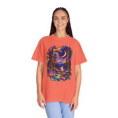 Mystical Psychedelic Moonlit Forest T-Shirt