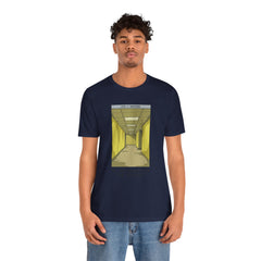 Do Not Question The Hallway T-Shirt — Retro Yellow Corridor Graphic Tee