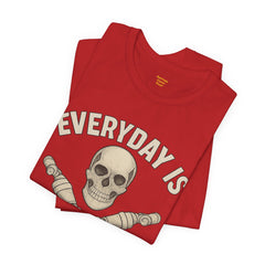 Fitness Tee | Leg Amputee Funny Skull, Everyday Leg Day Gym Shirt, Workout Top