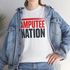 Amputee Nation Unisex Heavy Cotton Tee, Support Shirt, Gift for Amputees, Awareness Apparel, Casual Comfort Wear