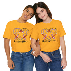 Phlebotomist Heart Butterflies Tee