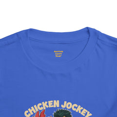 Toddler Chicken Jockey Tee - Fun Minecraft Animal T-Shirt for Kids