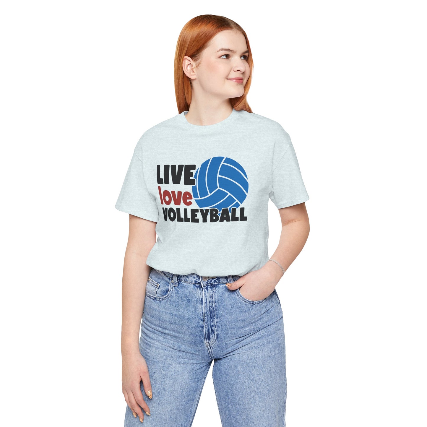 Live Love Volleyball T Shirt,gift for her,gift for him,volleyball gift,sports tee,team shirt,player gift,coach gift,Love Volleyball,Spike it