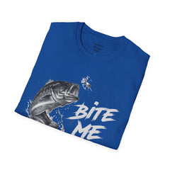 Bite Me Unisex Softstyle T-Shirt  A unique gift idea for people who love to fish