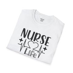 Nurse Life - Unisex Softstyle T-Shirt | Nurse Awareness,Medical Wear,Gift For Him,Scrubs Lover, RN, Hospital Staff Gift,Gift For Her