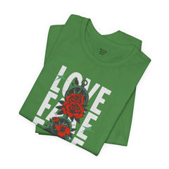 Positive Vibes Love Friendship Unisex Tee - LOVE FAKE FATE