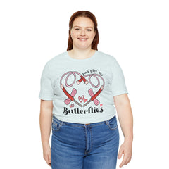 Phlebotomist Heart Butterflies Tee