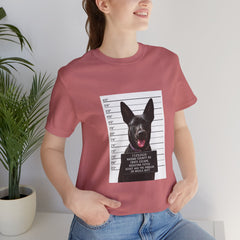 K9 Mugshot Personalized with your Dog T-Shirt