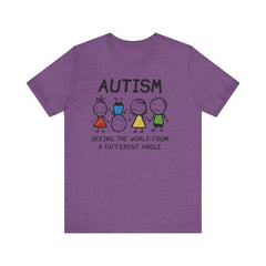 Autism Awareness Unisex T-Shirt - Colorful Kids Design