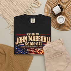 USS John Marshall SSBN-611 'Forty One for Freedom' Patriotic T-Shirt