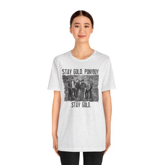 The Outsiders Shirt, Front and Back Images, Greasers Characters Shirt, Unisex Jersey Short Sleeve Tee